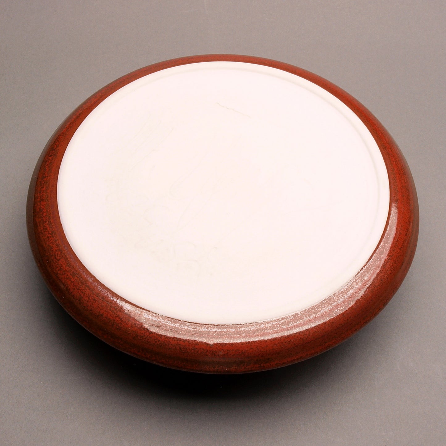 Medium Sized Handcrafted Ceramic Chip and Dip with Sea Turtle Design, Iron Red and Turquoise, Arrowhead Pattern, Ceramic Porcelain