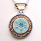 Elegant Snowflake Pendant Necklace with 24k Gold Luster - Winter Charm and Chic type #2 1.6" dia.