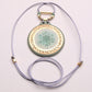 Elegant Snowflake Pendant Necklace with Gold Luster - Winter Chic type #1 1.75" Dia.