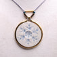 Elegant Snowflake Pendant Necklace with 24k Gold Luster - Winter Charm and Chic type #3 1.9" dia.