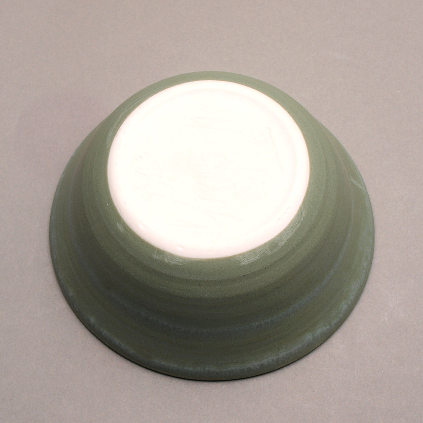 Ceramic Porcelain Pottery Handcrafted Sea Turtle Bowl, Southwestern Style Ceramic, Iron Red Ohata with Turquoise Center, Sage green exterior. Tribal Triangle Border, 8-Point Sun Design