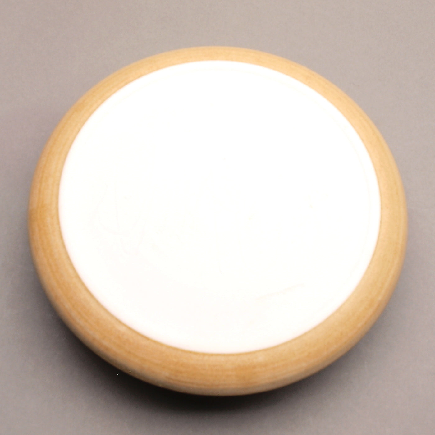 Personal Sized Handcrafted Ceramic Chip & Dip featuring a Trout in the Waves motif, glazed in stony gold and light blue, Geometric Pattern, Ceramic Porcelain