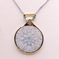 Elegant Snowflake Pendant Necklace with 24k Gold Luster - Winter Charm and Chic type #4 1.8" dia.