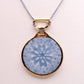 Elegant Snowflake Pendant Necklace with 24k Gold Luster - Winter Charm and Chic type #4 1.8" dia.