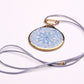 Elegant Snowflake Pendant Necklace with 24k Gold Luster - Winter Charm and Chic type #4 1.8" dia.