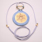 Elegant Snowflake Pendant Necklace with Gold Luster - Winter Chic type #1 1.75" Dia.